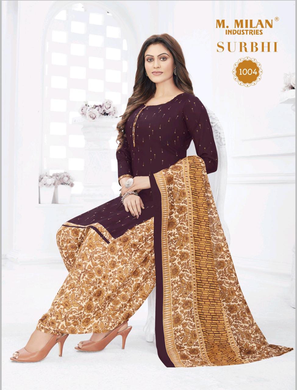 M Milan Surbhi 1 Bandhani Ethnic Wear Cotton Ready Made Regular Wear Dress Collection